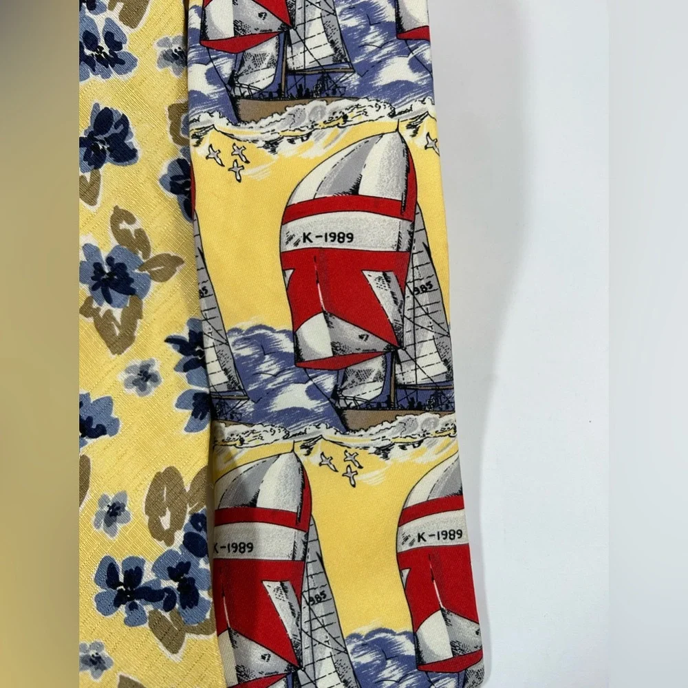 Vintage Lands’ End Charter Collection Tie/Neck Ties Set of 3